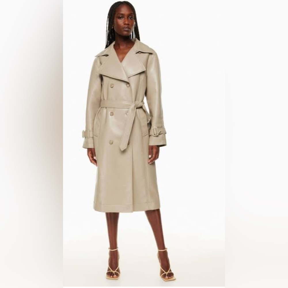 ‼️FINAL PRICE $89‼️Aritzia Babaton Elegant Cream Trench Coat